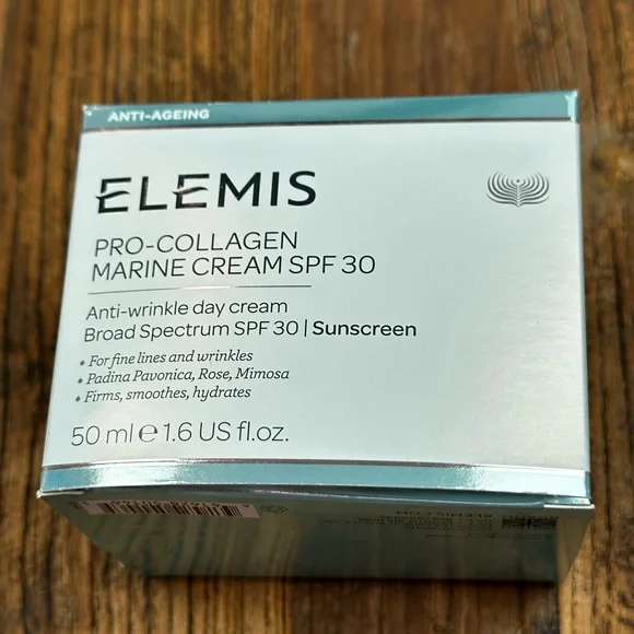 ELEMIS Pro-Collagen Marine Cream SPF 30 - Aqua and White - Picture 1 of 1